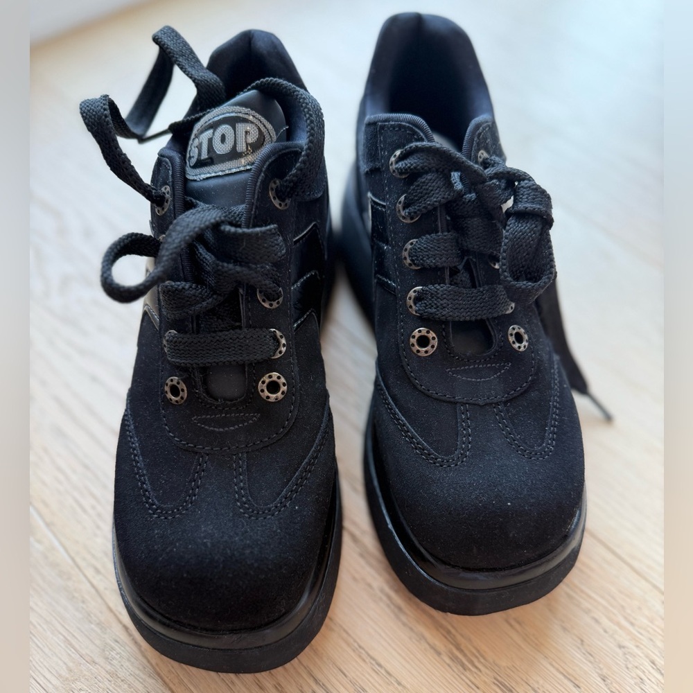 BNWOT Black Platform Sneakers Chunky Street Style | Made in Italy | Size 40 - Picture 3 of 9